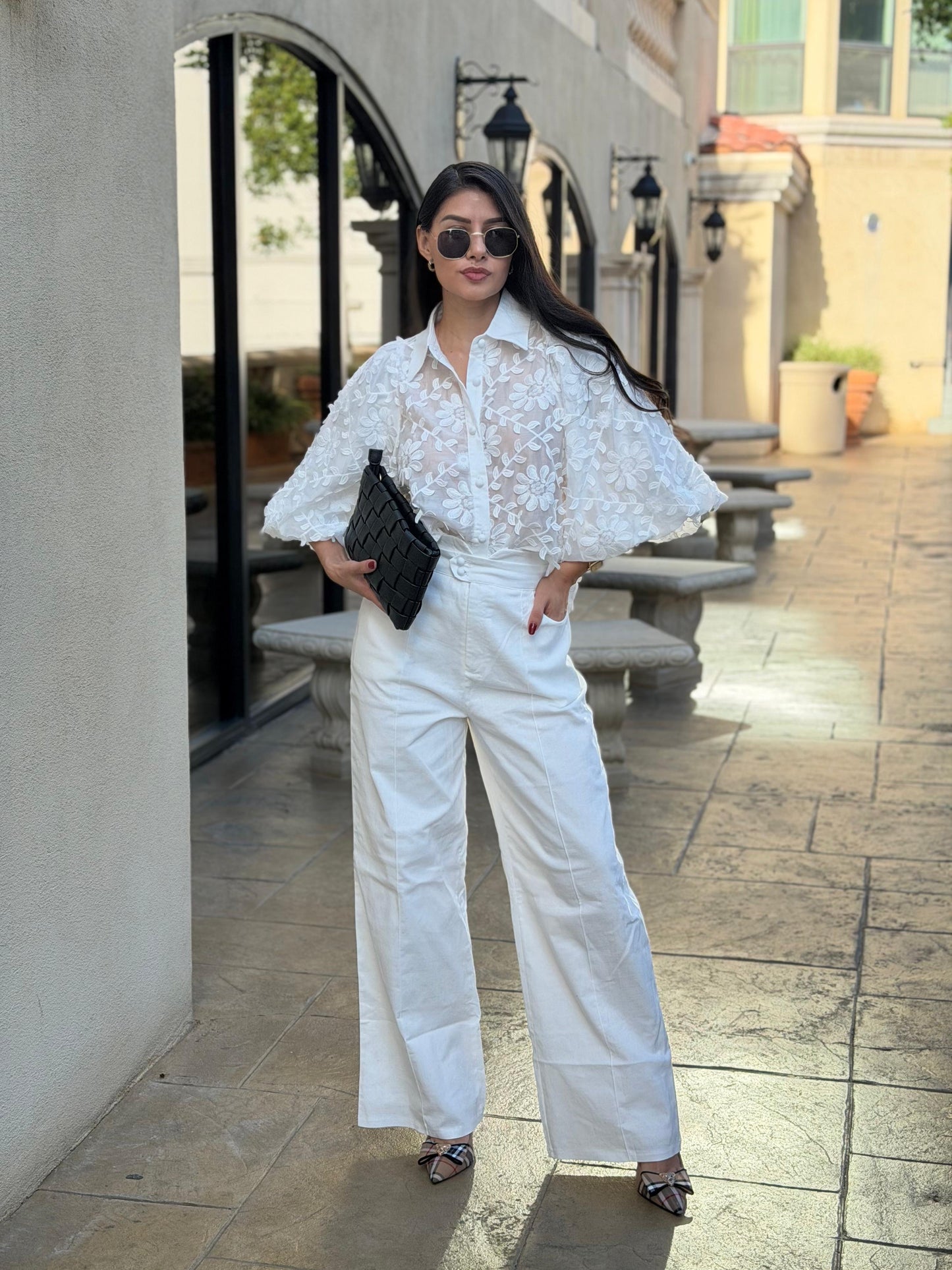 Aurora Linen Lace Set