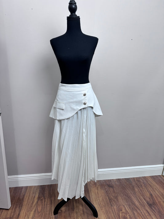 Sienna Peplum Pleated Skirt