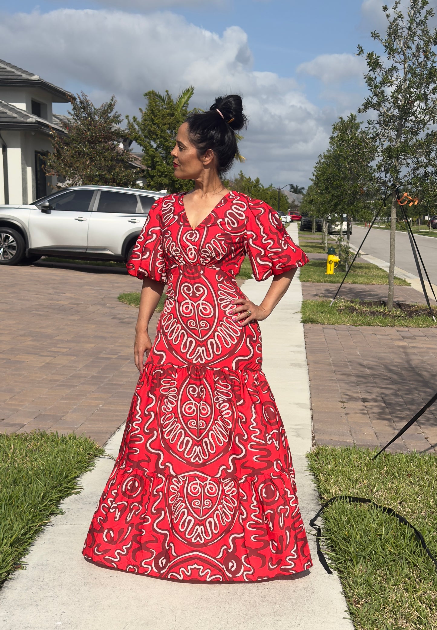 Vestido largo de princesa