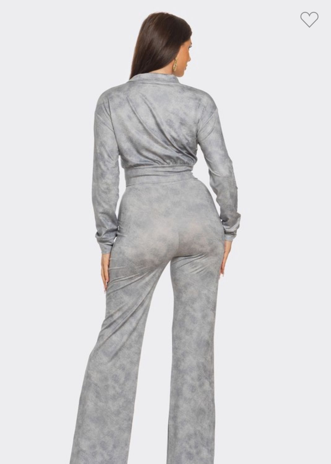 Conjunto de chaqueta de cuero desgastado Sibila