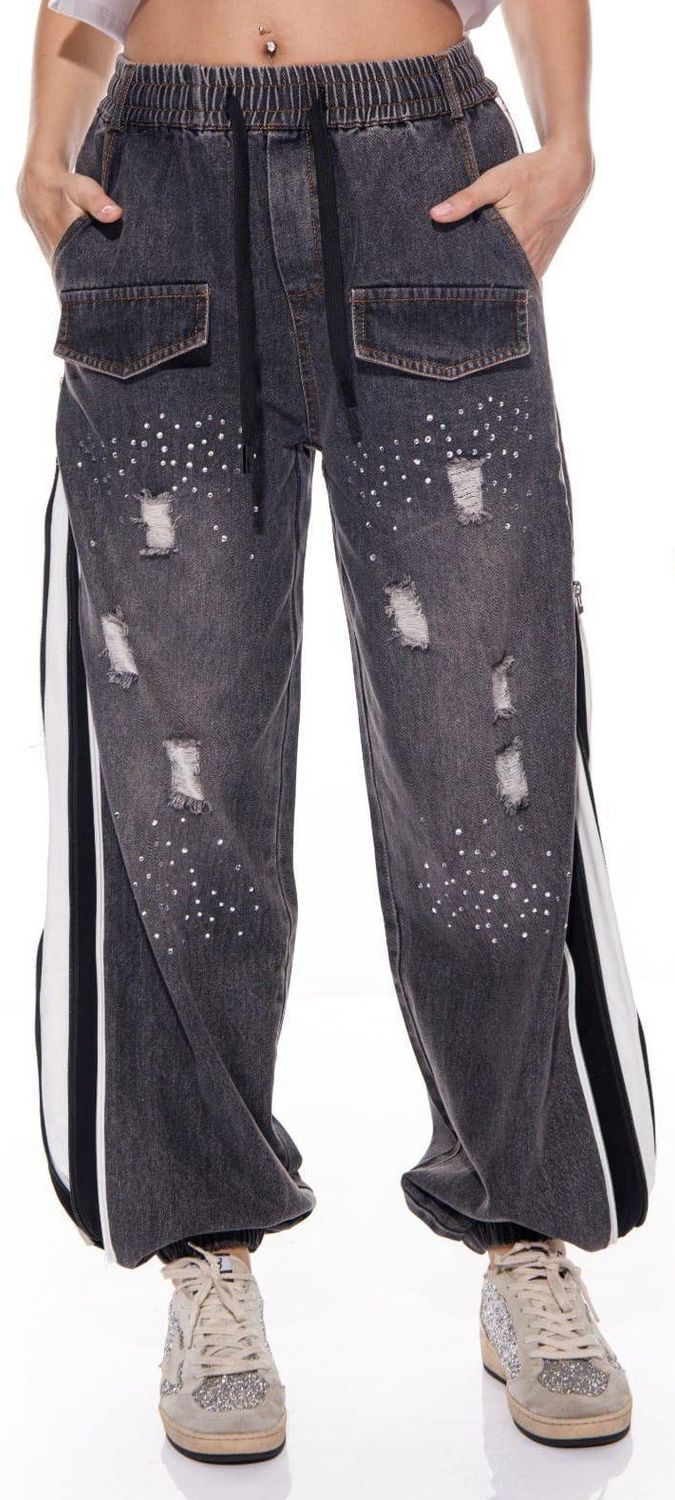 Rhinestone Jogger Pants