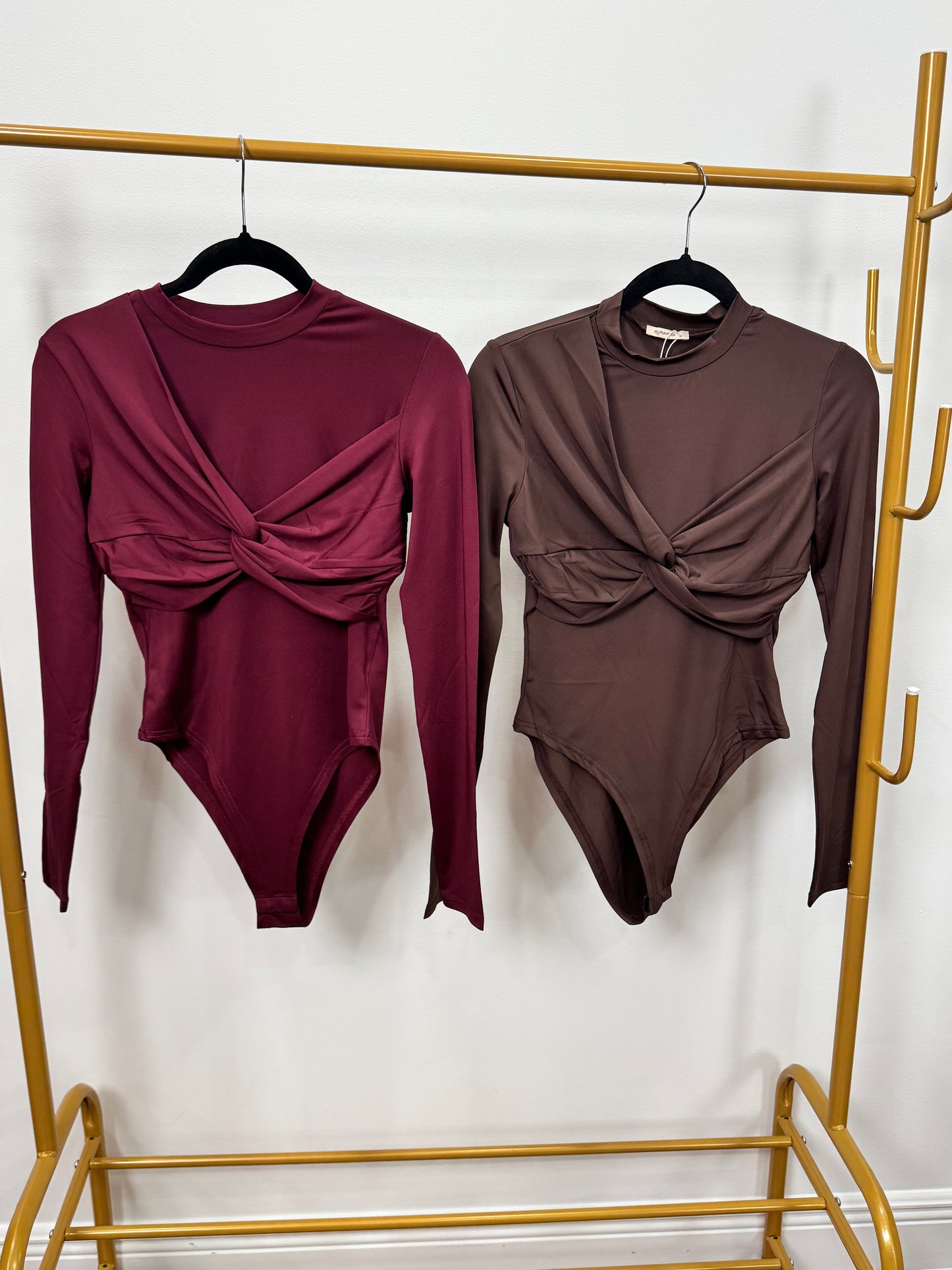 Twist Luxe Long-Sleeve Bodysuit