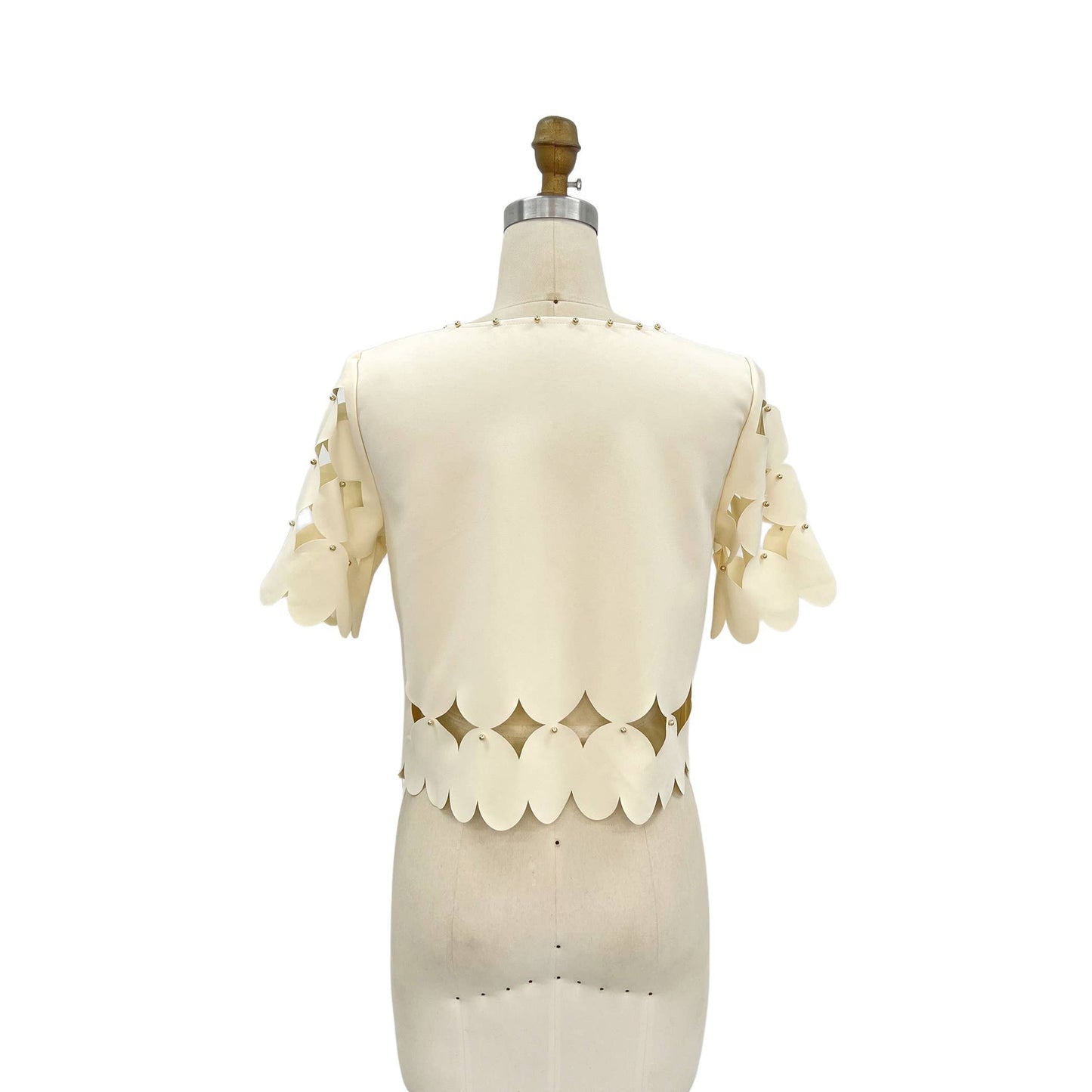 Ivory Sculpted Statement Top