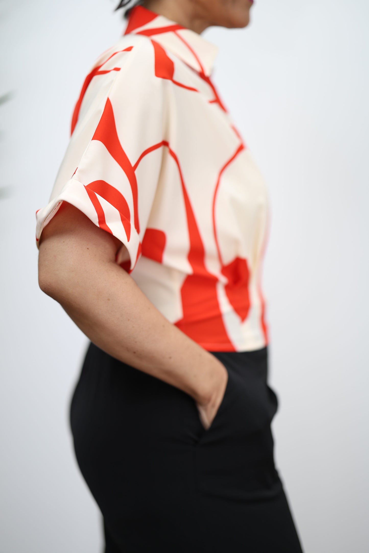 Maritza satin Crop Top