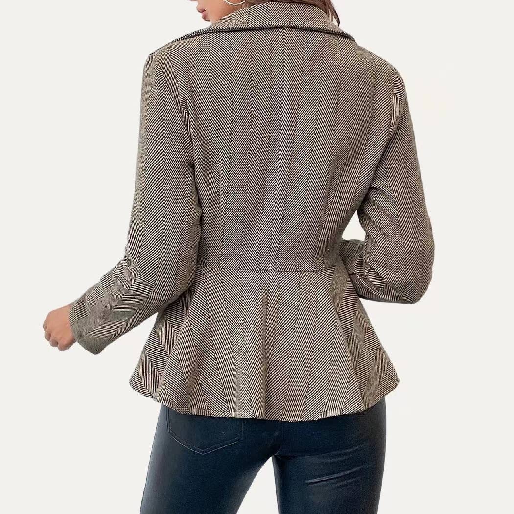 Impressive Classic Lightweight Collared Long Sleeve Blazer