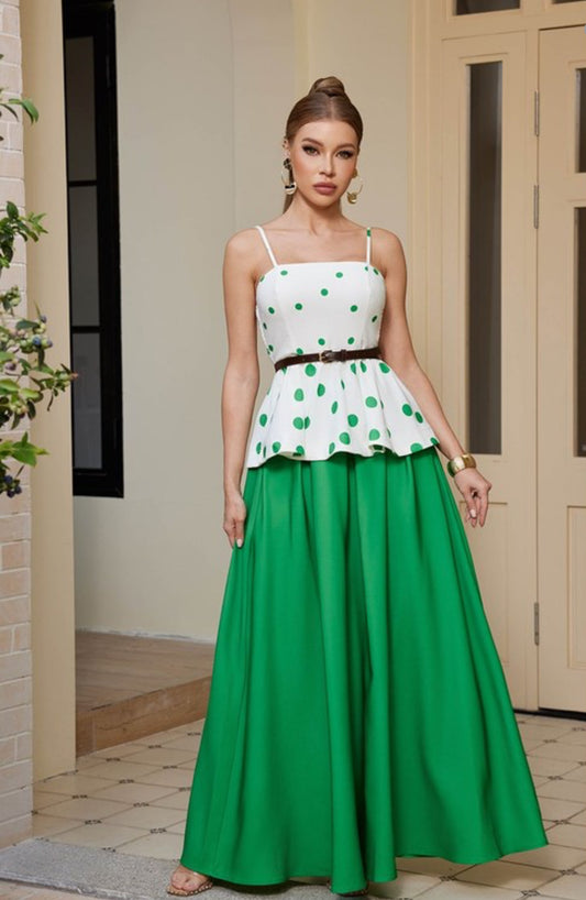 MU Polka Dots Skirt & Top Set