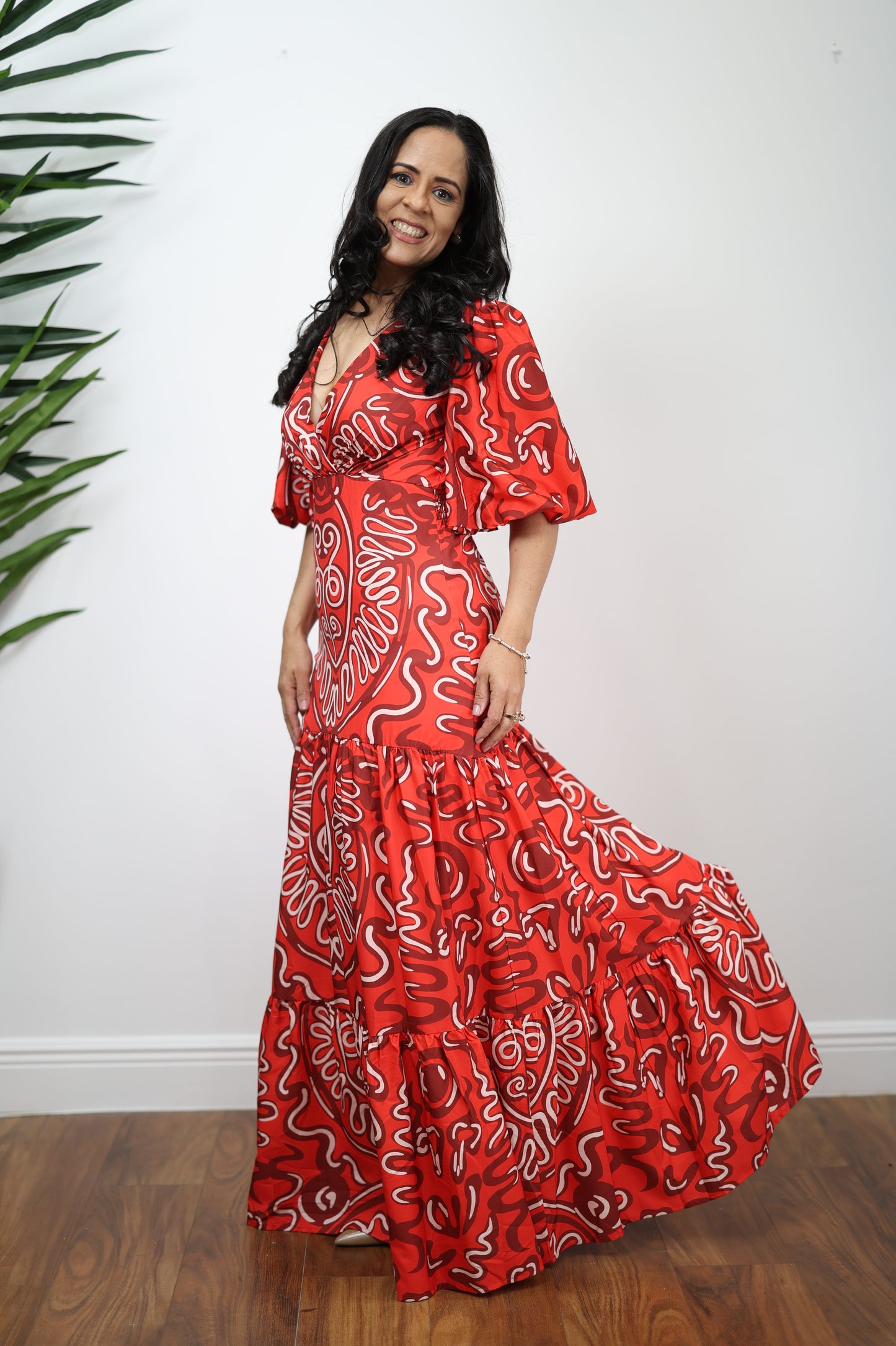 Vestido largo de princesa