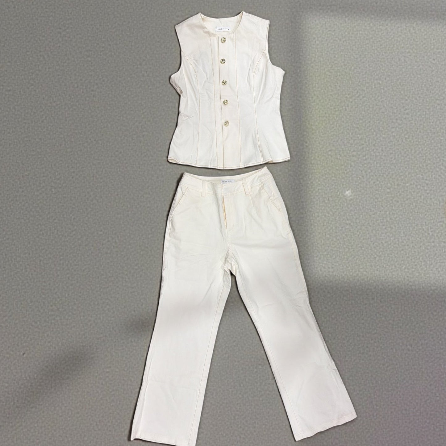 Ivory Poise Tailored Set