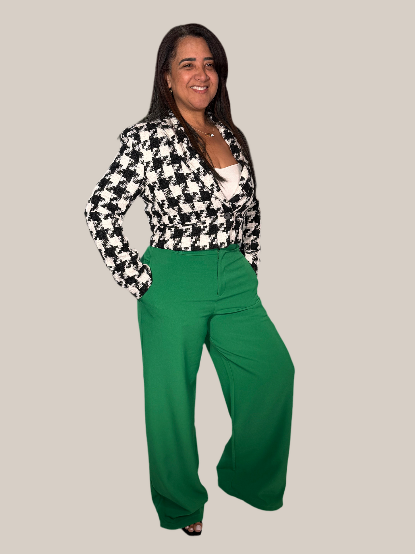 Belted Wide Leg Pants