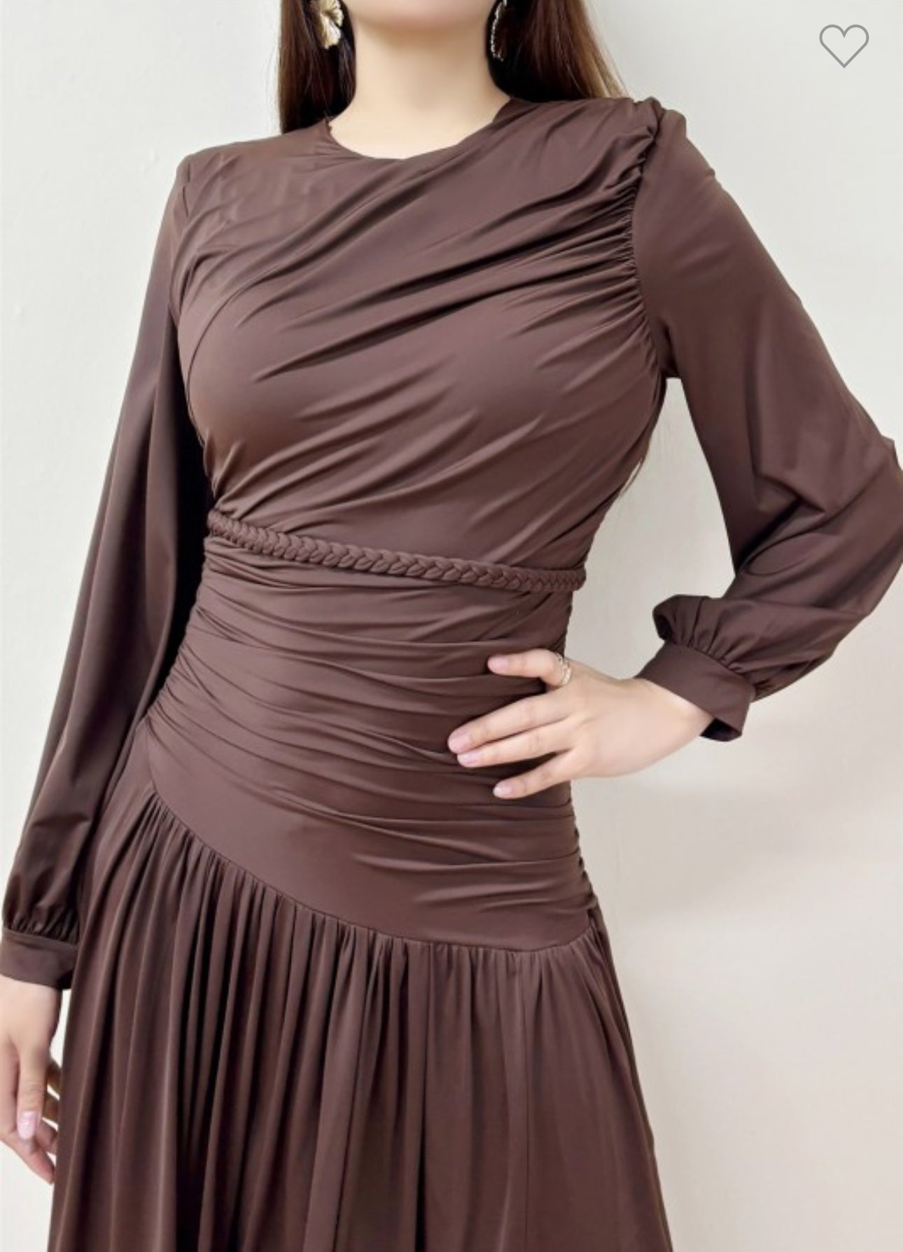 Siren Draped Maxi Dress