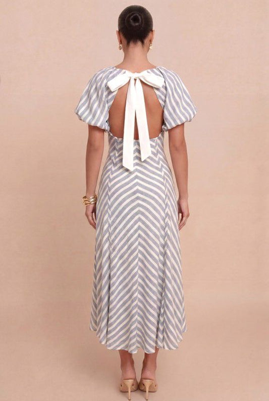 Santorini Breeze Midi Dress