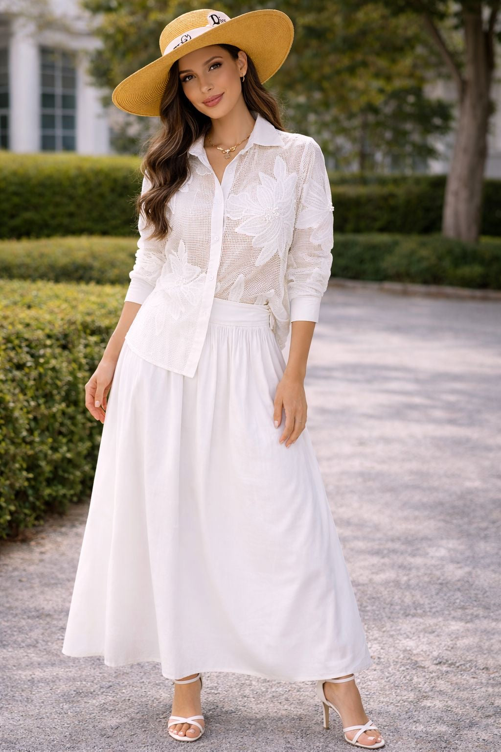 Ivory Garden Lace Blouse
