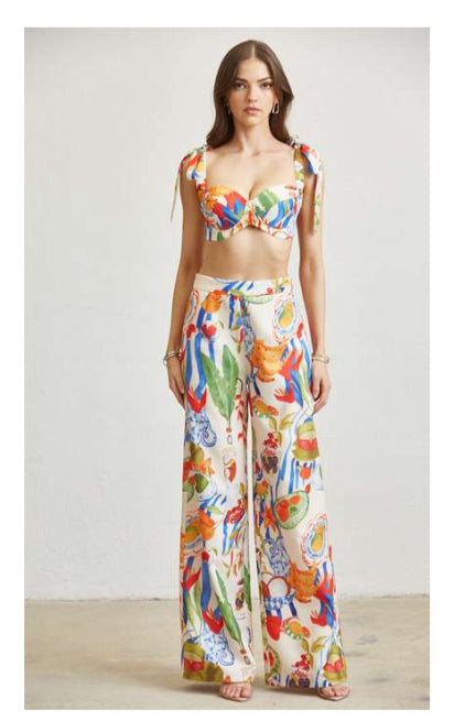 Romelia Beach Top and Pants SET