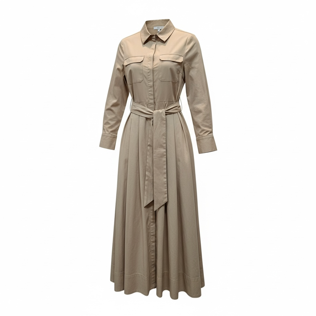 Sahara Élan Belted Midi Dress