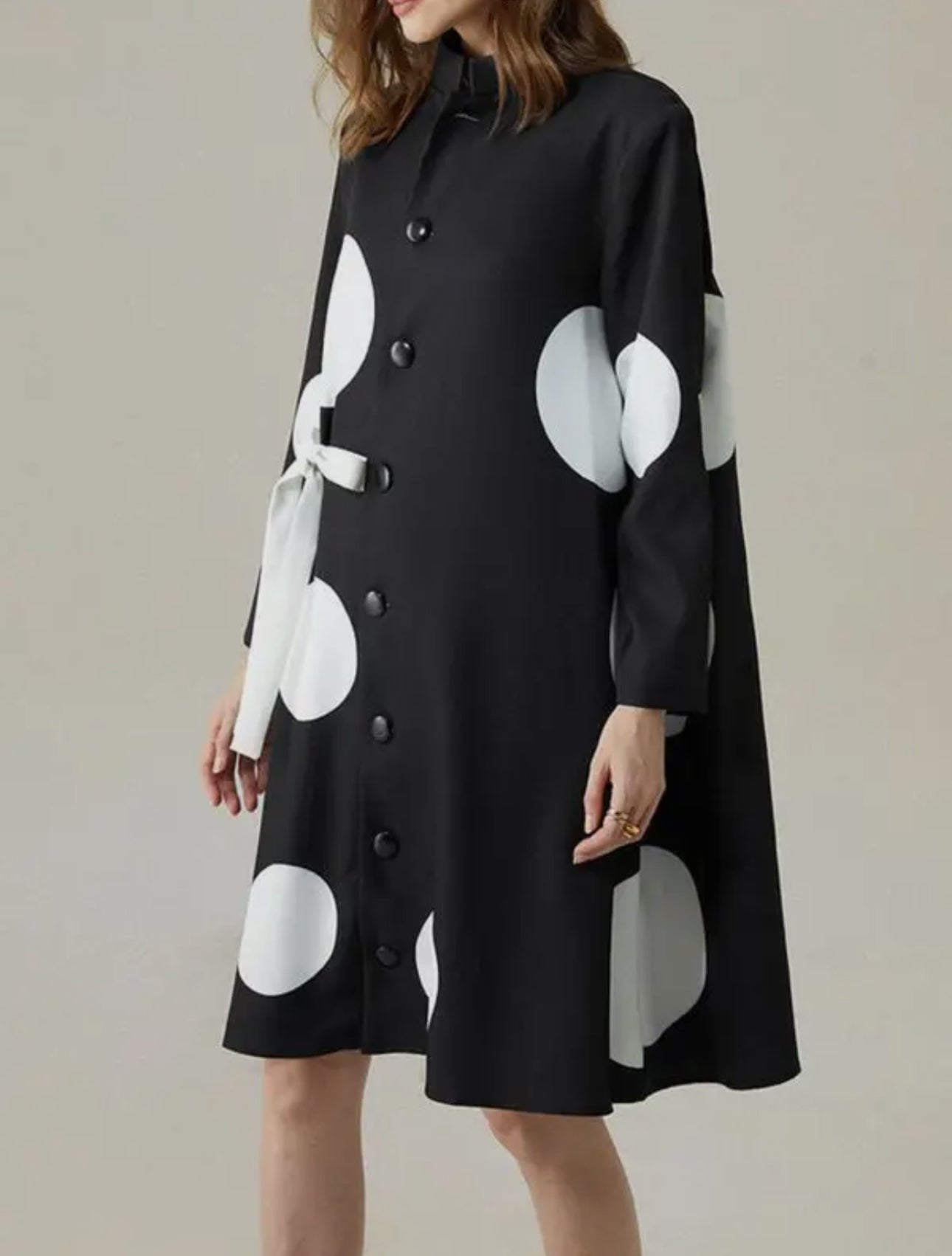 Long Sleeve Asymmetric Dress