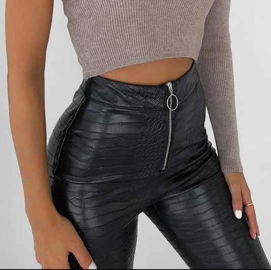 Valeria High Waist Leather Pants