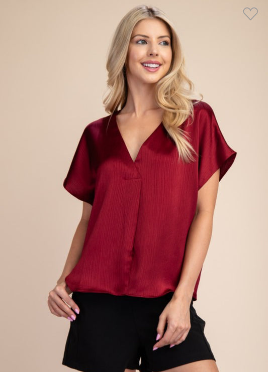 Anna Satin Blouse