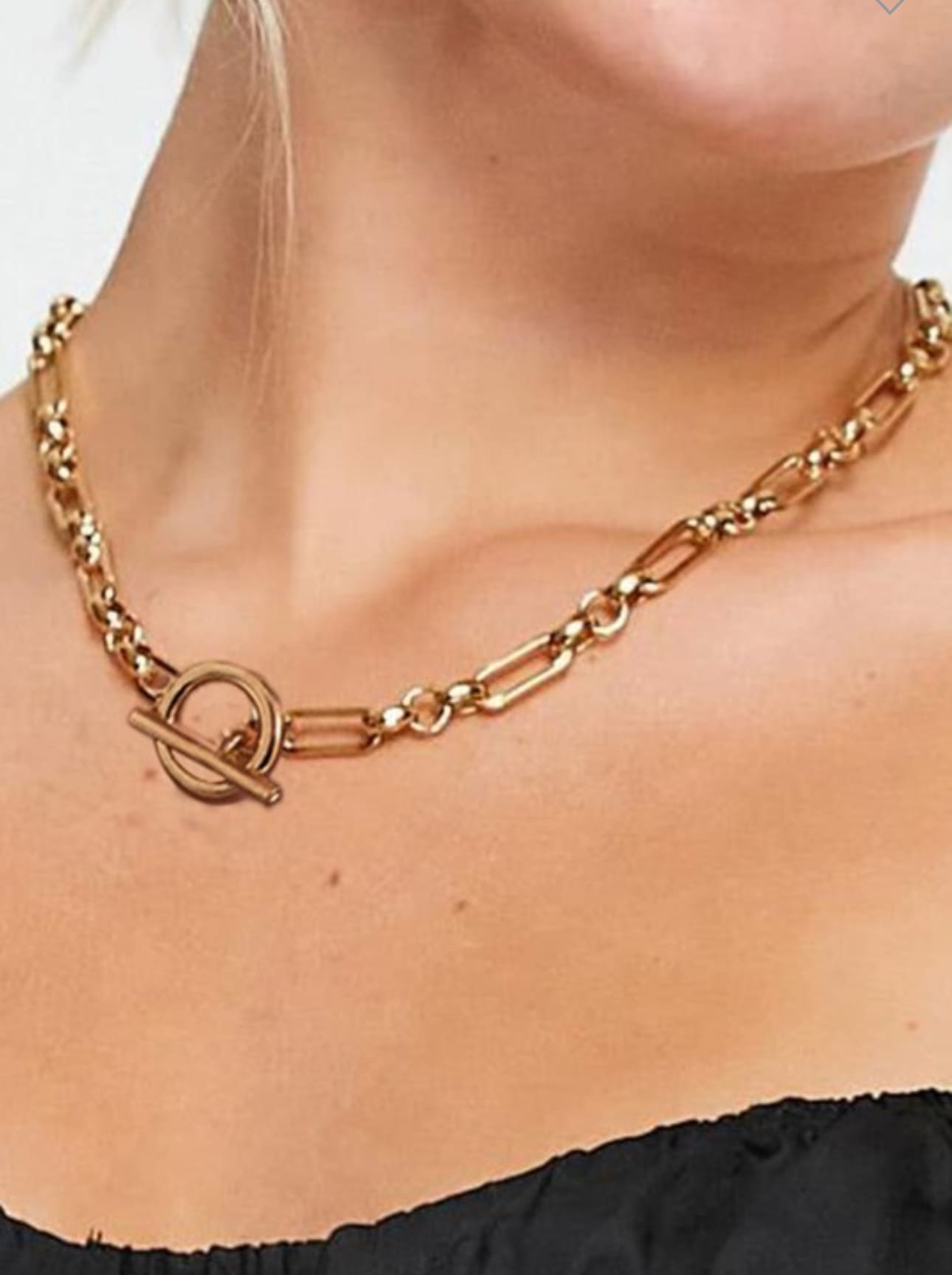 Collar de acero inoxidable Tina