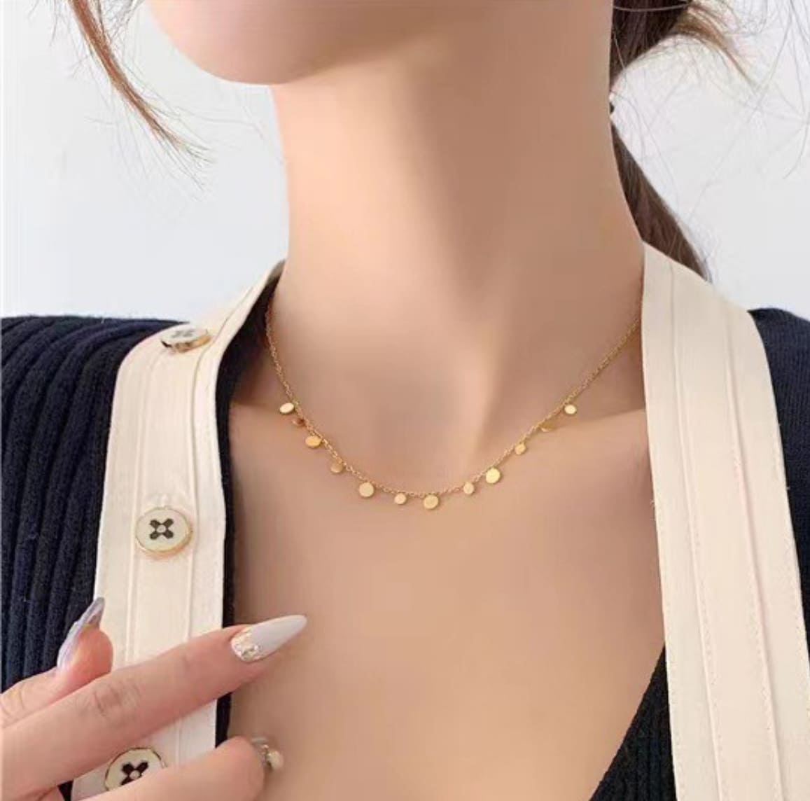 Collar de acero inoxidable Doris