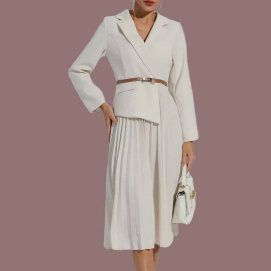 Melanie Bleazer Pleated Dress