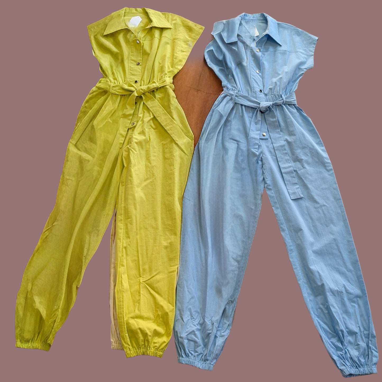 Nina Belted Linen Jumpsuit