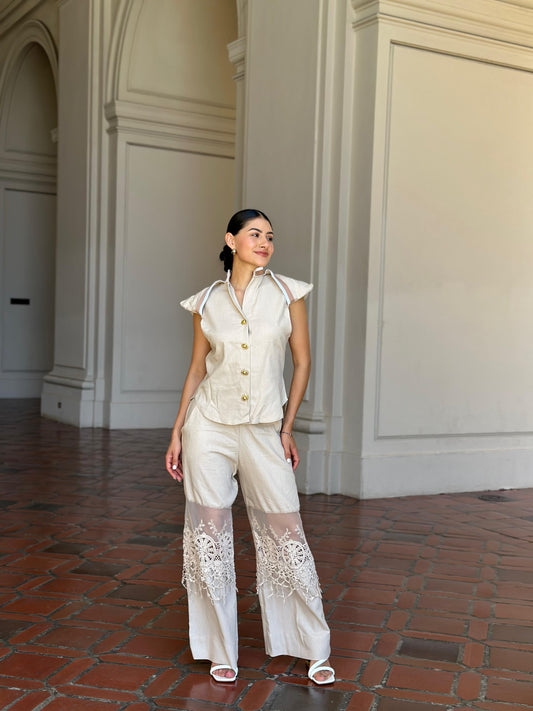 Pamela Linen Pants Set