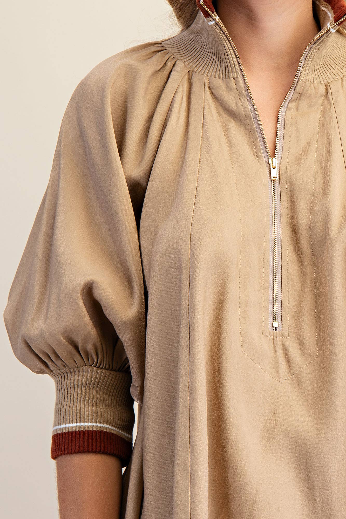 DO Mock Neck Blouse