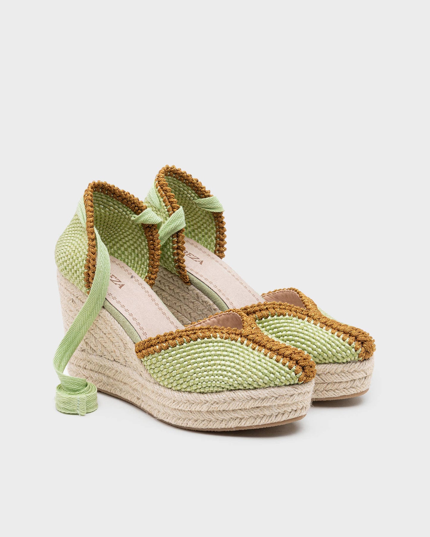 Handwoven Raffia Wedge Espadrille Sandals