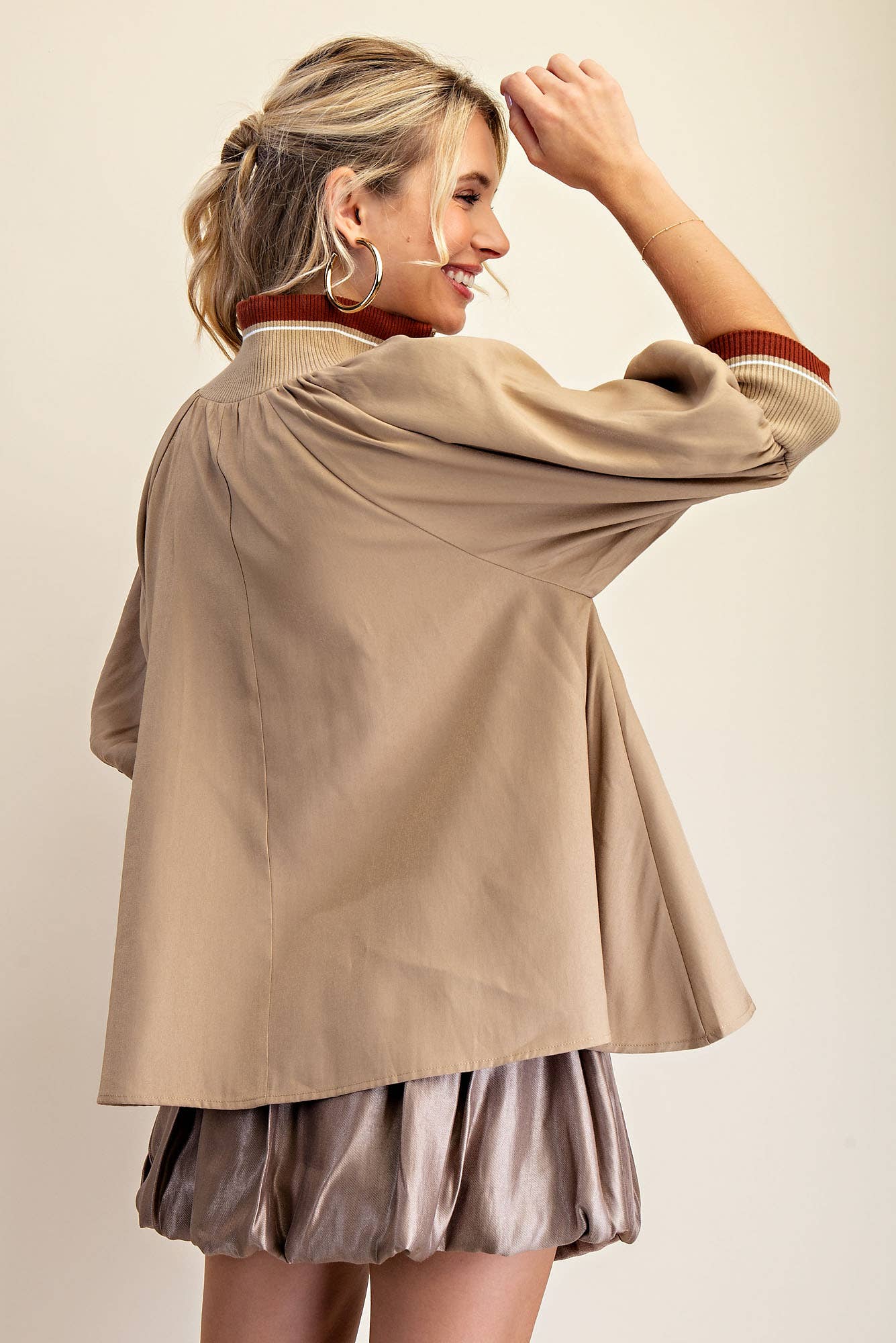 DO Mock Neck Blouse