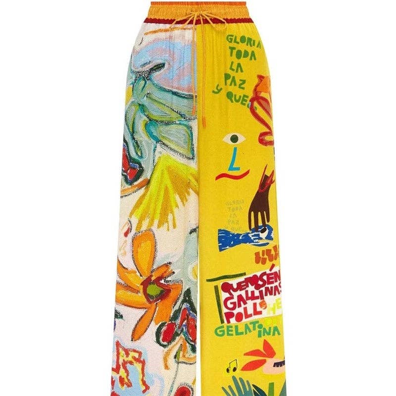 Stylish Printed Short Sleeve Pants Set