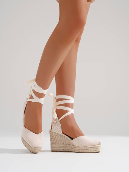 Basic High Wedge Espadrille Sandals