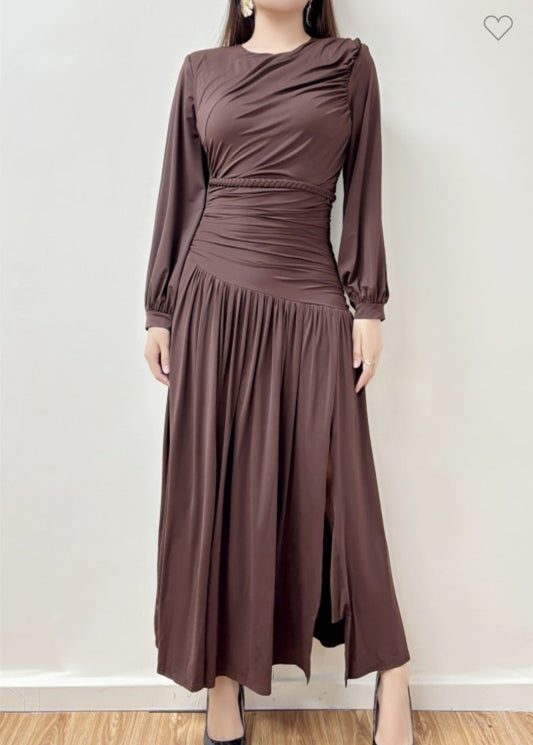 Siren Draped Maxi Dress