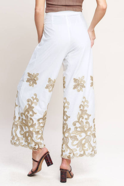A solid woven pant - IP9092T
