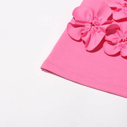 3D Flower Short Dress