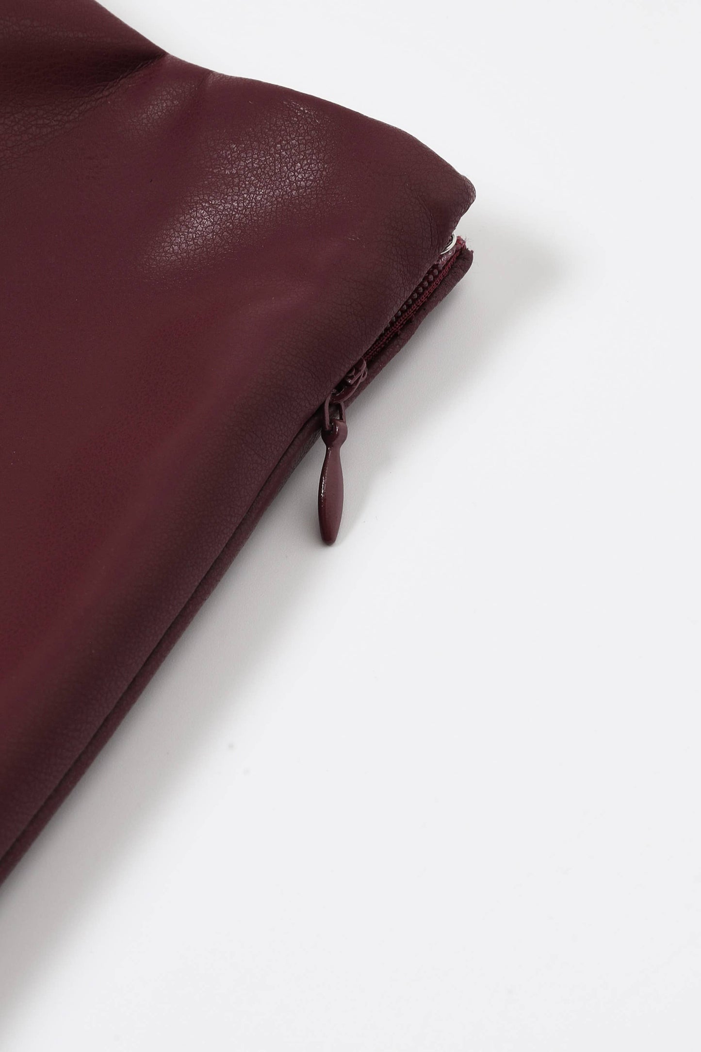 Faux Leather Pleated Midi Skirt