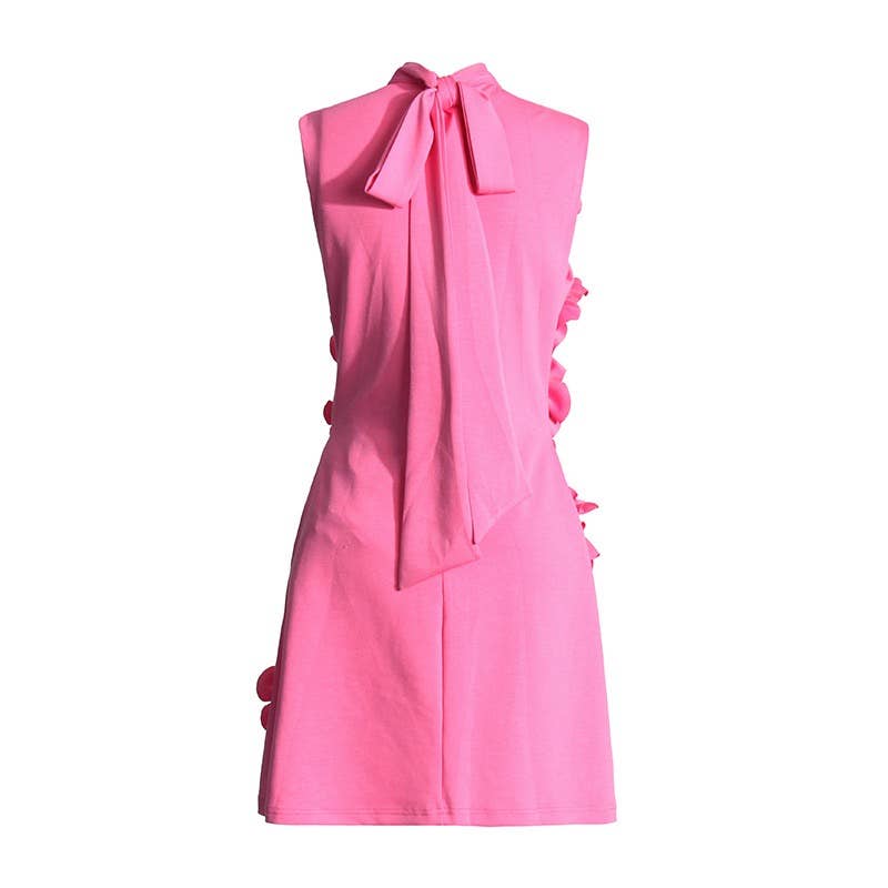 3D Flower Short Dress