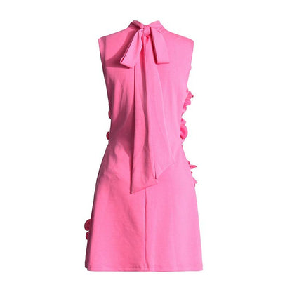 3D Flower Short Dress