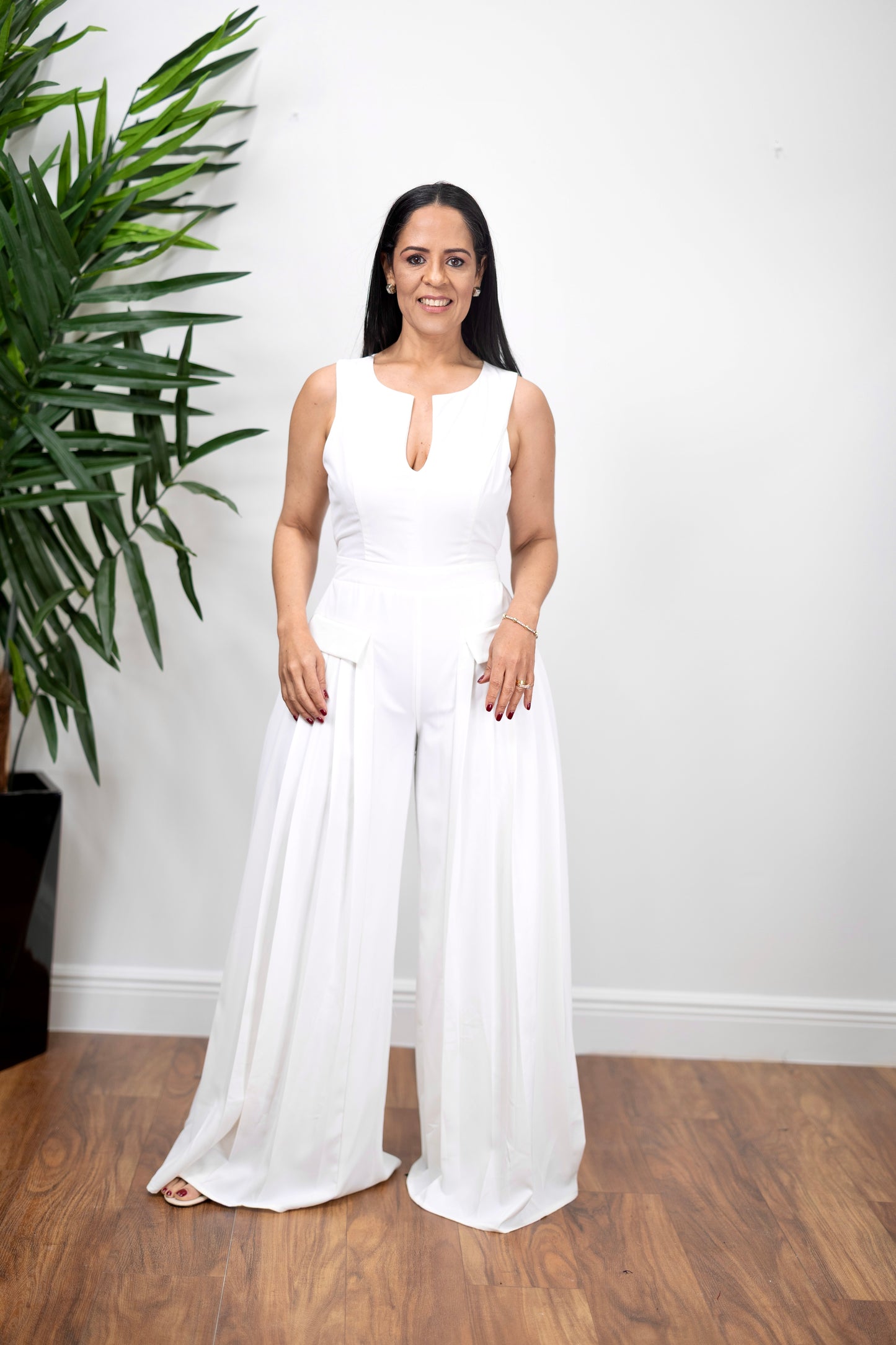 Pure Elegance Wide-Leg Jumpsuit