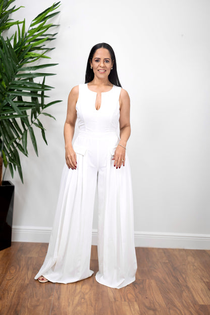 Pure Elegance Wide-Leg Jumpsuit