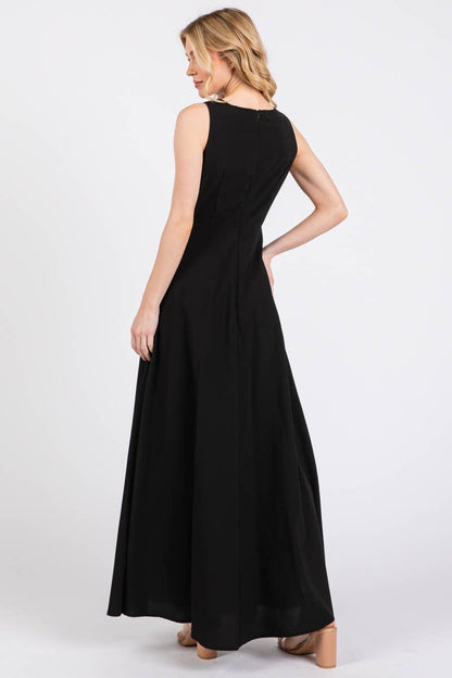 Giovy Sleeveless Jump-suit BLACK