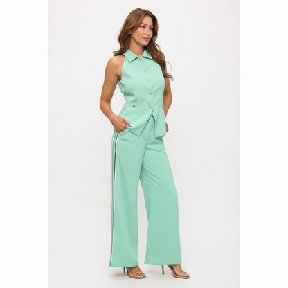 Monaco Luxe Button-Up Vest