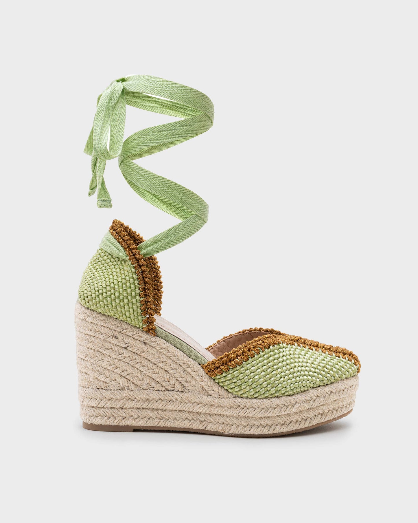 Handwoven Raffia Wedge Espadrille Sandals