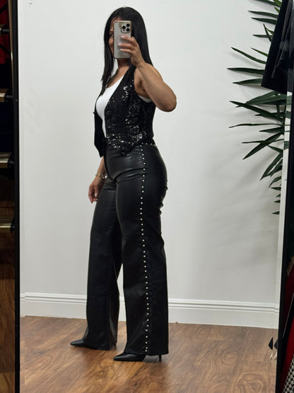 Midnight Edge Leather Pants