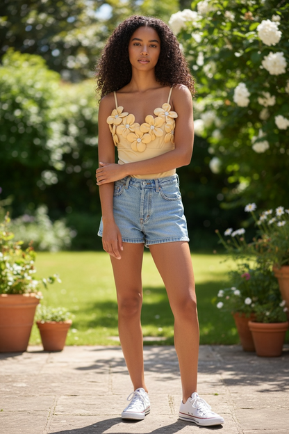 Golden Bloom Bodysuit