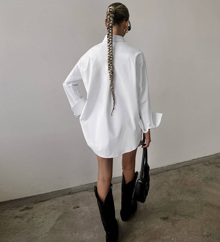 Ivory Oversized Luxe Shirt