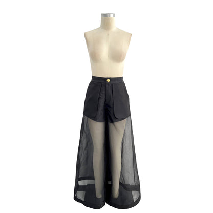 Midnight Illusion Sheer Palazzo Pants