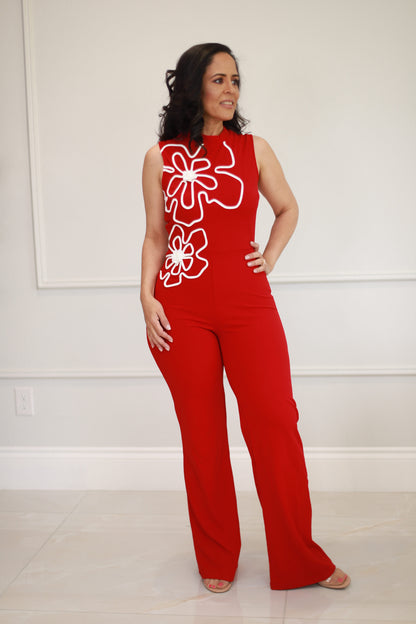 Special flower jumpsuit