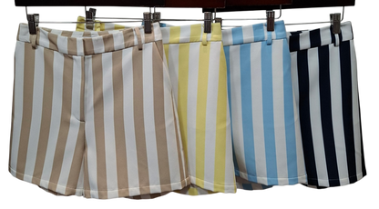 Riviera Stripe Tailored Shorts