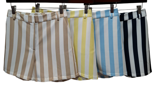 Riviera Stripe Tailored Shorts