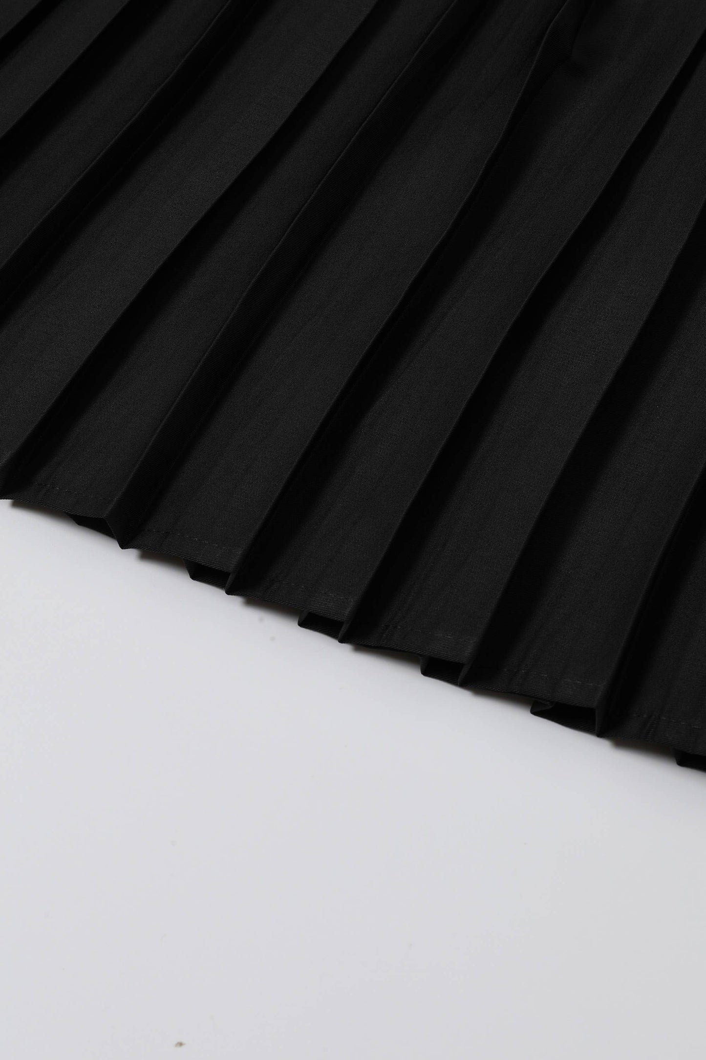 Faux Leather Pleated Midi Skirt